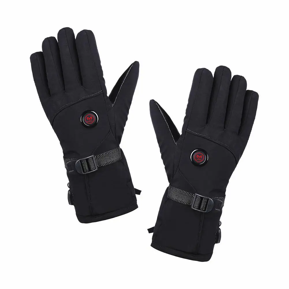 Heated Gloves 3 Levels Waterproof Gloves for Winter Riding Rechargeable heating gloves, three-stage temperature-adjustable