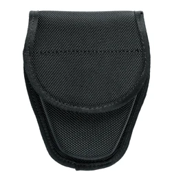 Support de menottes standard avec fermeture à pression sécurisée, poudres de menottes de flic, shérif, loi de police, poly militaire, nylon noir 1680D