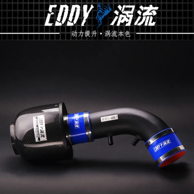 EDDY Intake System Air Intake Pipe & Carbon Fiber Air Filter for Hyundai New SantaFe 2.4L 2013-2017 Car Engine Parts