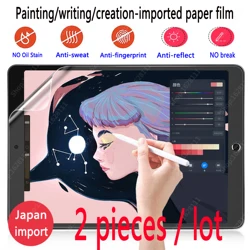 Papier Protector Wie Film Matte PET Anti Glare Malerei Für 2022 2020 iPad Air 5/4 10,9 10,2 9,7 10,5 M1 pro11 12,9 zoll Bildschirm