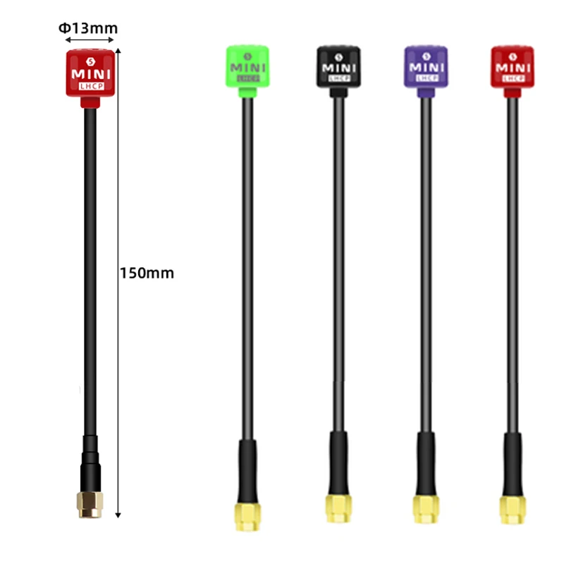 Long Range Hammer Mini RHCP LHCP 2.8dBi Super Mini 5.8G 150mm FPV Antenna for RC FPV Racing Freestyle Drones Part