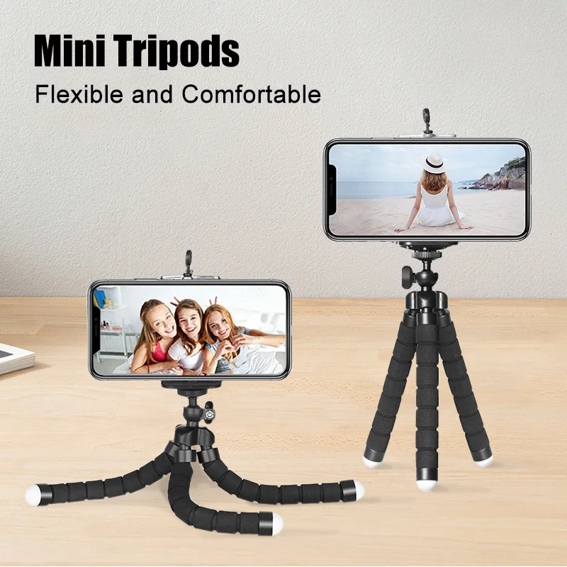 Flexible Octopus Mini Tripod For Gopro Xiaomi Yi Sport Digital Camera iPhone Mobile Phone Adjustable Camera Mount Stand Holder