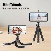 Flexible Octopus Mini Tripod For Gopro Xiaomi Yi Sport Digital Camera iPhone Mobile Phone Adjustable Camera Mount Stand Holder