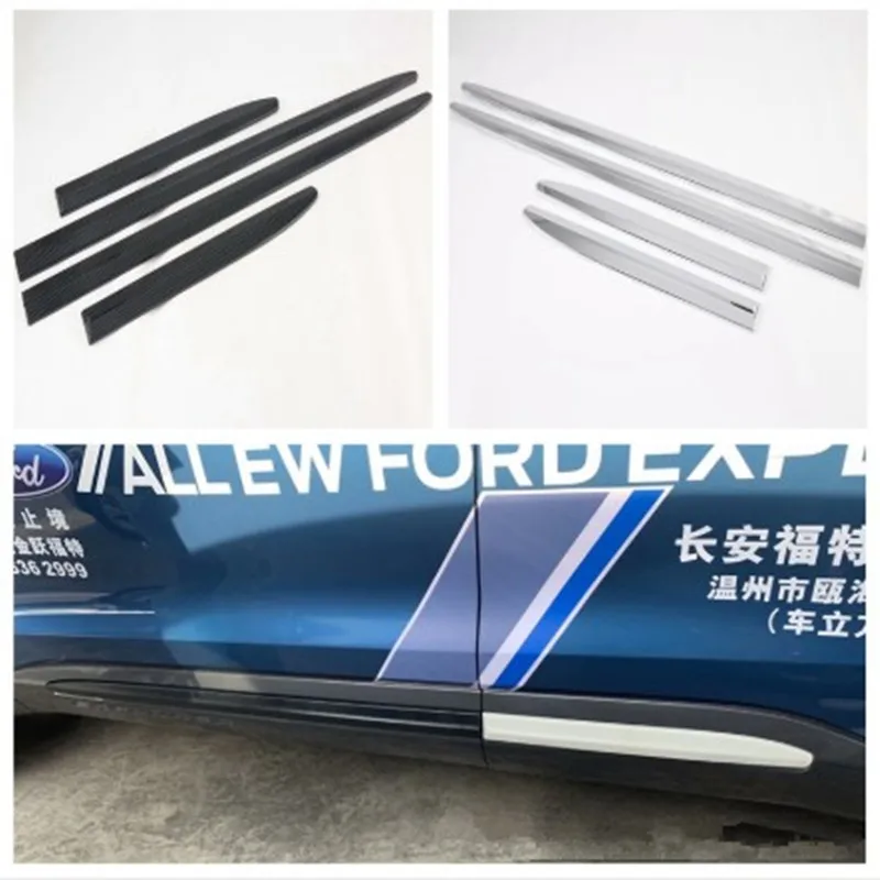 

Car Body Side Door Moulding Trim Cover Styling Chrome ABS Sticker Fit for Ford Explorer 2015-2020