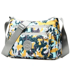 Wodoodporna torba na ramię Oxford dla kobiet wiejski styl moda Hobos duża pojemność torba Crossbody Lady Flower Messenger torby