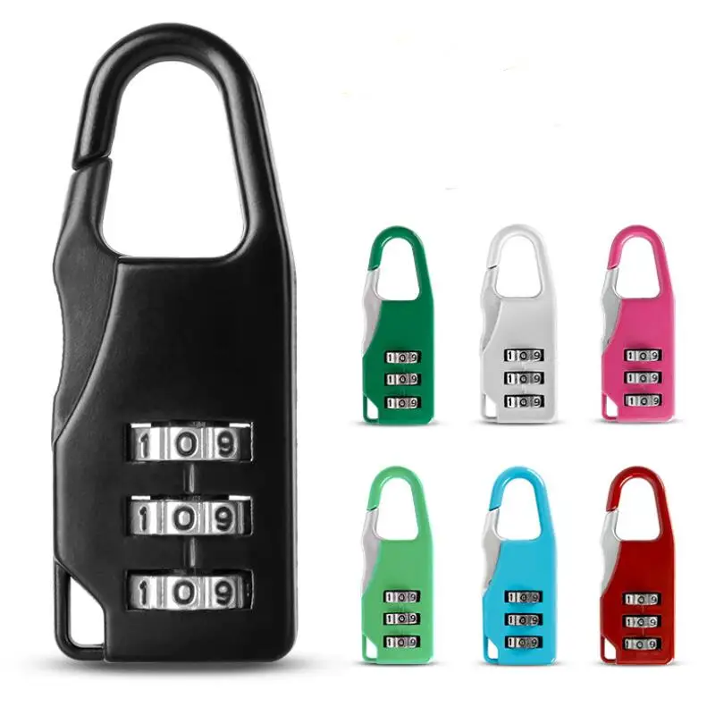 Mini Dial Digit lock Travel Safe Padlock Luggage Lock Number Code Password Combination Padlock Party Gifts LX8671