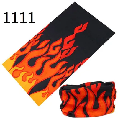 Fire  Seamless Headscarf  Bicycle Motorcycle Riding Turban Novelty Bandanas Magic Headband Veil Multi Scarf Scarves