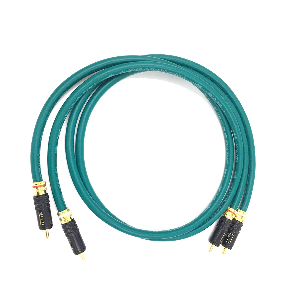 Coppia TOP-HiFi tipo 4 cavo Audio RCA placcato in oro doppio cavo segnale Audio RCA Corld di fascia alta Rca per CARDAS CROSS