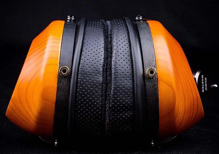 Música mestre 66mm nano diafragma de madeira plana música audiophile músico over-ear fechado-back fones de ouvido pk HE-R10 hd800