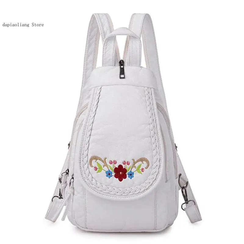 Women Small Chest Bags Fashion School Bag Casual Shoulder Bags for Women High Quality Soft Pu Leather Backpack