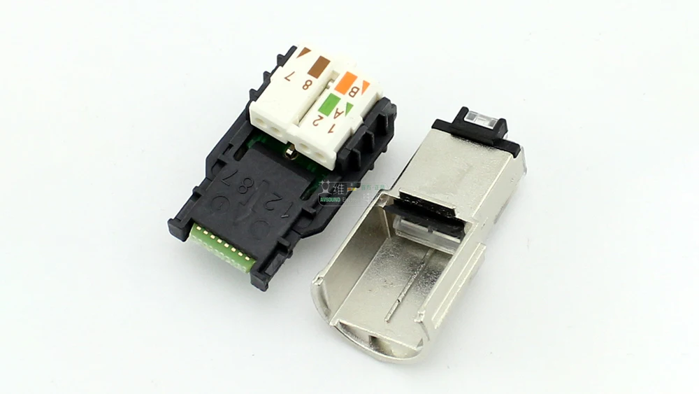 NEUTRIK NE8MX6 EtherCON CAT6A Netzwerkkabelstecker XLR RJ45 Stecker Robuste Metallabschirmung Industrielles Ethernet-Audiosignalübertragung – Detail 10