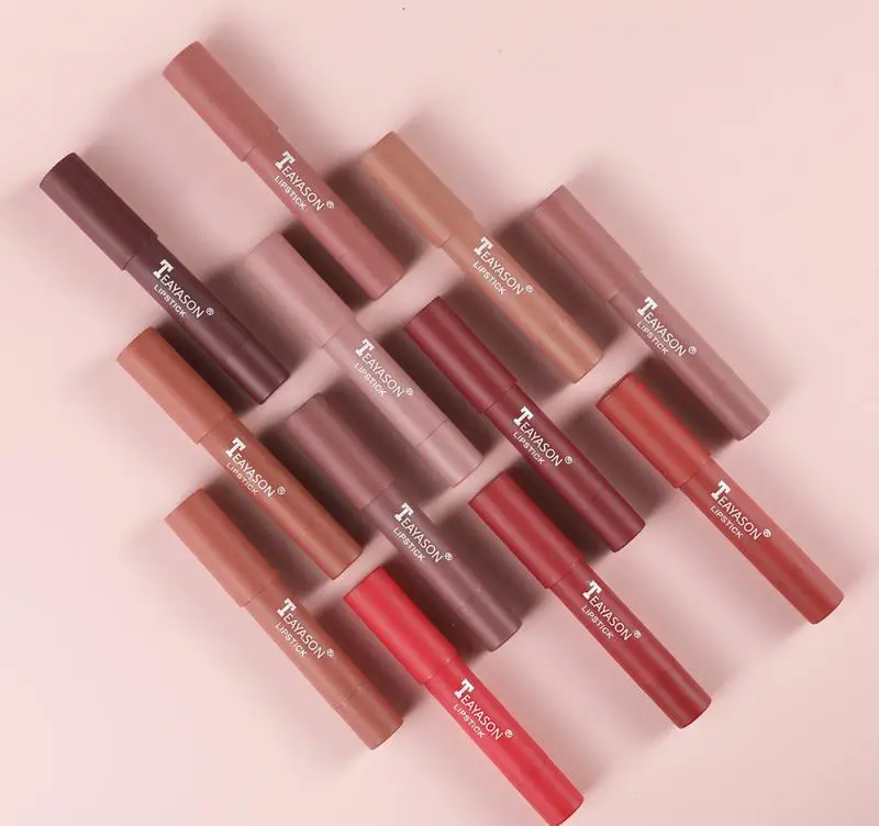 TEAYASON Faul Lippenstift Matte Lip Gloss Dauerhafte Feuchtigkeits Lippenstift Nicht Stick Zu Die Tasse Koreanische Stil Make-Up Kosmetik TSLM1