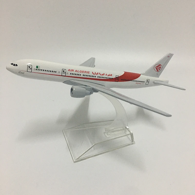 JASON TUTU 16cm Air Algeria Boeing 777 Airplane Model Plane Model Aircraft Diecast Metal 1/400 Scale Planes Factory Drop shippin