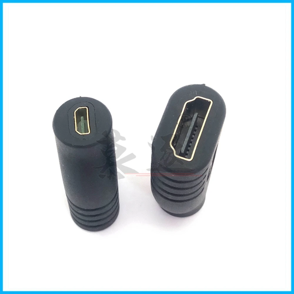 Micro HD-compatível fêmea para HDTV fêmea cabo adaptador conector 1080P 1.4V