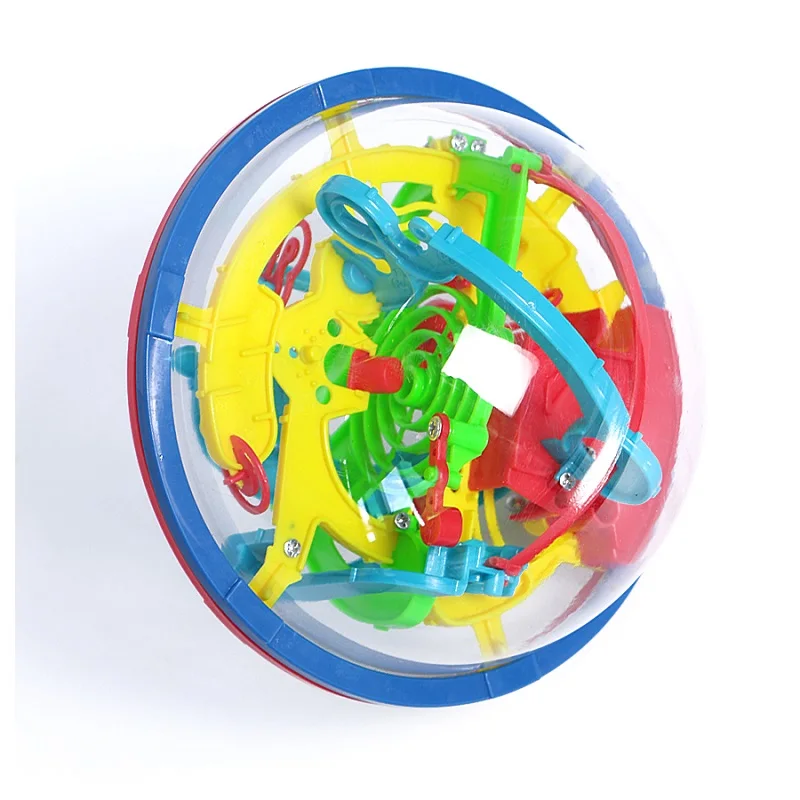 3D Maze Ball Mini Magic Puzzle Intelligence & Idea Perplexus Maze Game Labyrinth IQ Gifts Display Stand for Kids and Adults