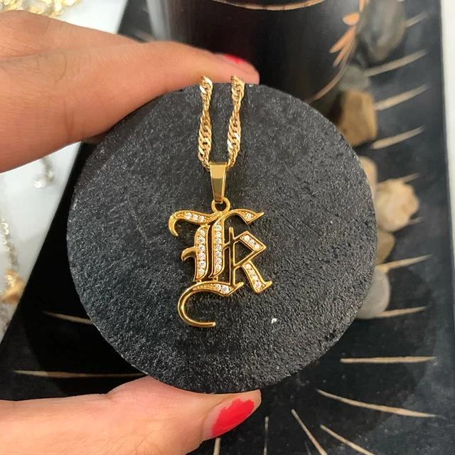 Capital Initial Necklace Stainless Steel Jewelry for Women Letter Necklace Pendant Chain Choker Minimalist Valentine Bijoux Gift AliExpress 36