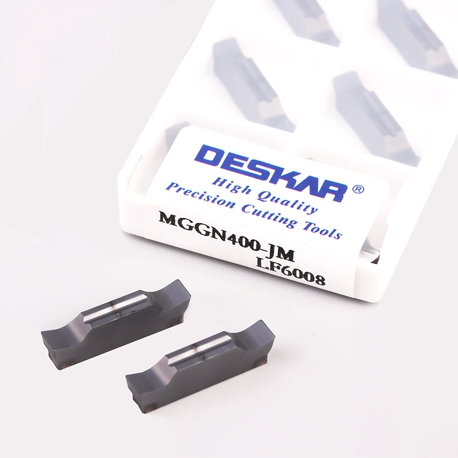 10 قطعة MGGN150-JM/200-JM/300-JM/400-JM/500-JM LF6008 عالية الجودة كربيد تحول المخرطة باستخدام الحساب الآلي مشقوق إدراج أداة الحز الخارجية