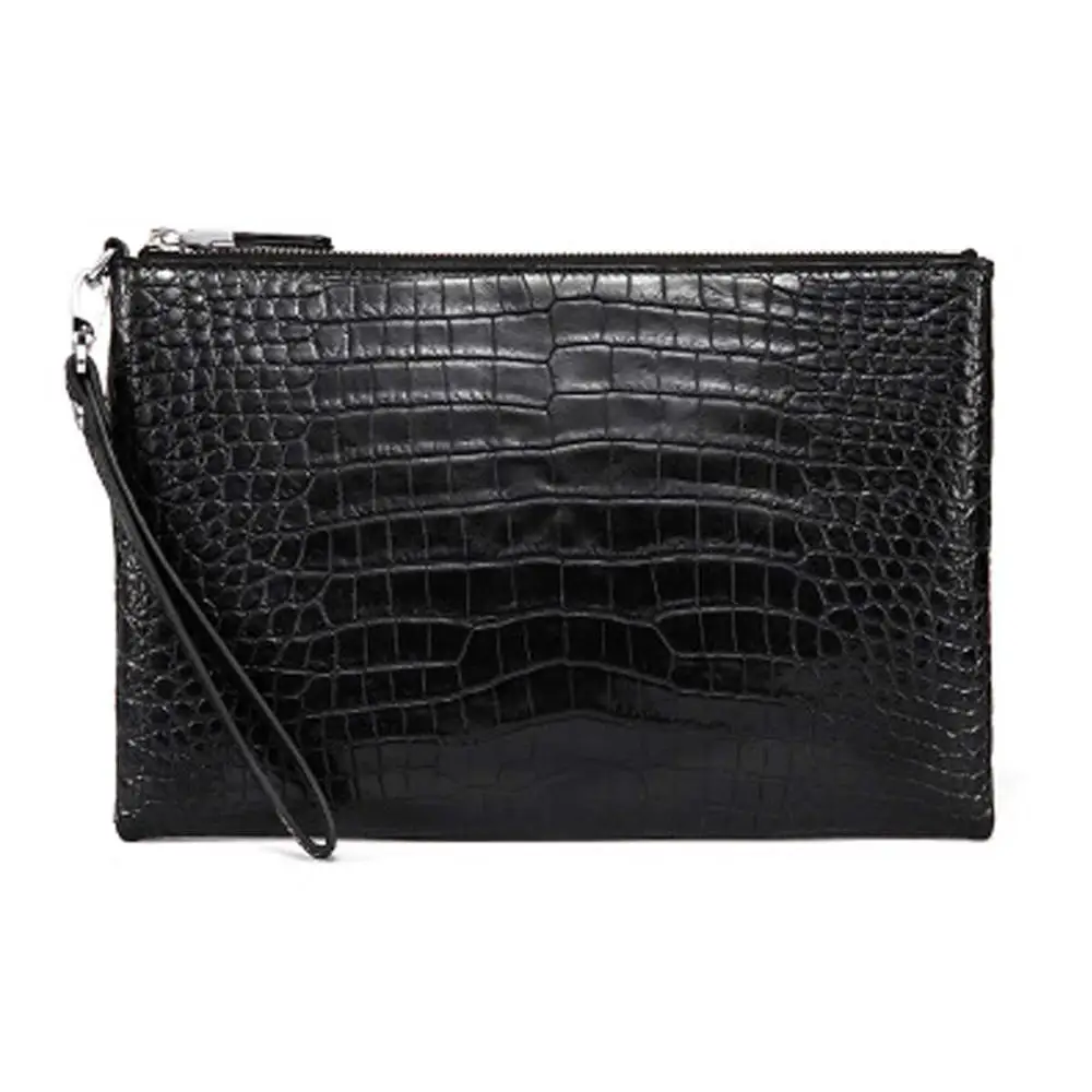 

sanpijiang new Hand bag male long men clutch bag male Hand caught zipper men wallet business leisure men crocodile bag