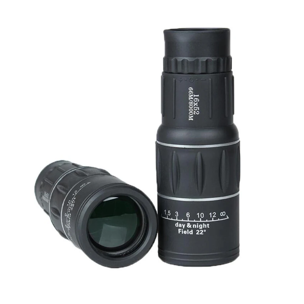 Portable Outdoor 16X52 HD Monocular Telescope Hunting Spotting Handheld For Tourism Sightseeing Concerts Fishing Sailing