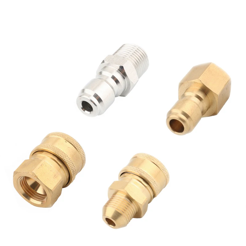 

Brass M18 Thread Quick Connector Car Washer High Pressure Quick Coupling 3/8" Garden Irrigation Water Gun Adater