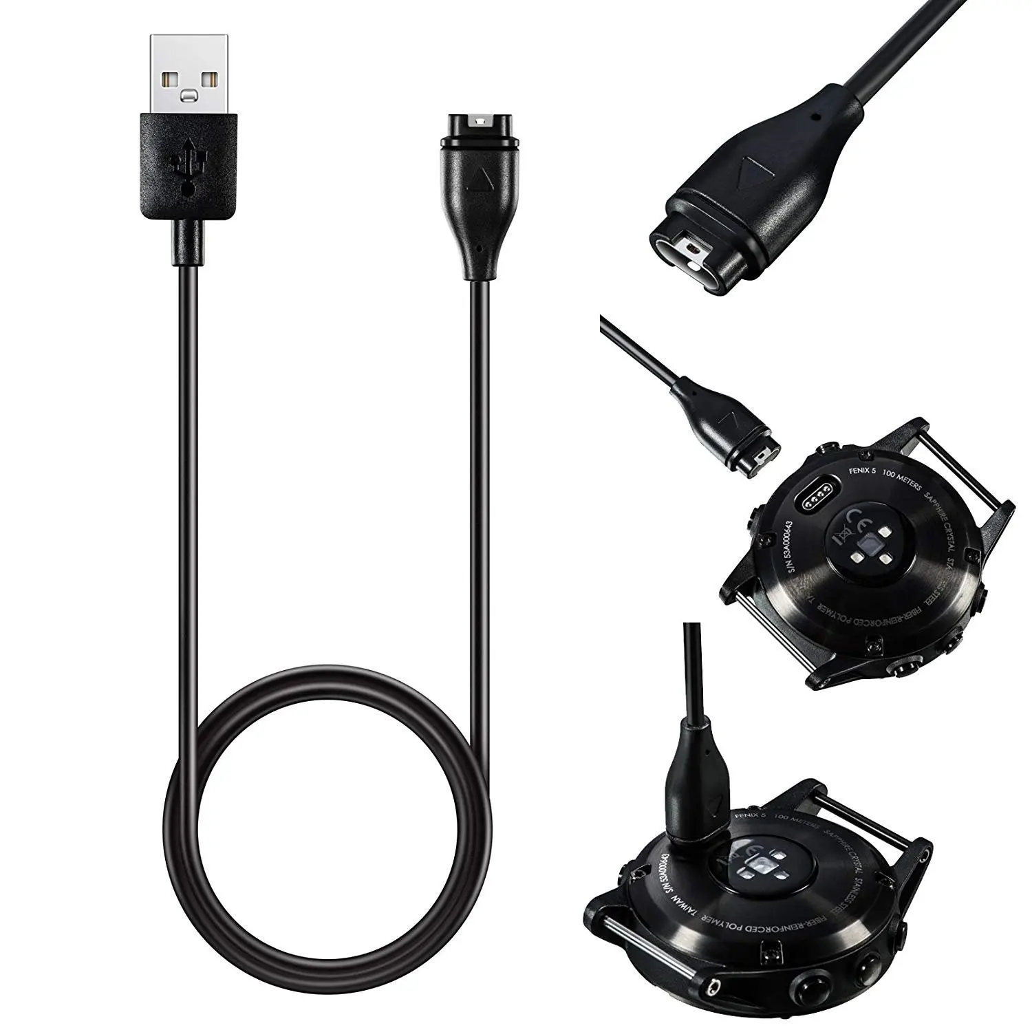 USB Ladegerät Kabel für Garmin Fenix 5 6 5X 6X 5S 6S Plus instinct 2 Vivoactive 3 musik 4 935 245 945 745 Venu 2 2S Sq