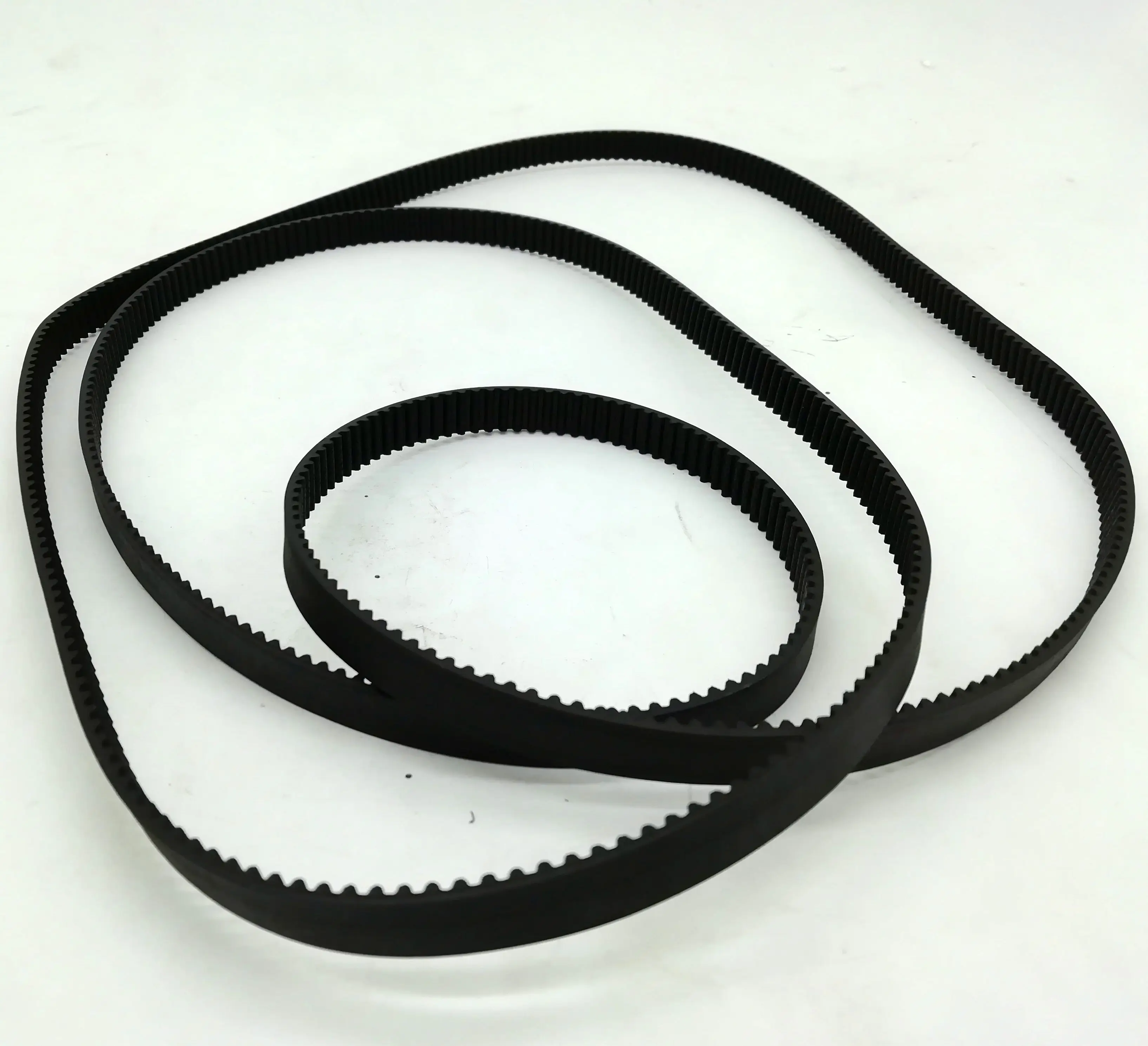 HTD 3M Tak Berujung Timing Belt 1590Mm Panjang 9Mm Lebar Karet Neoprene dengan Fiberglass Diperkuat 1590-3M-9