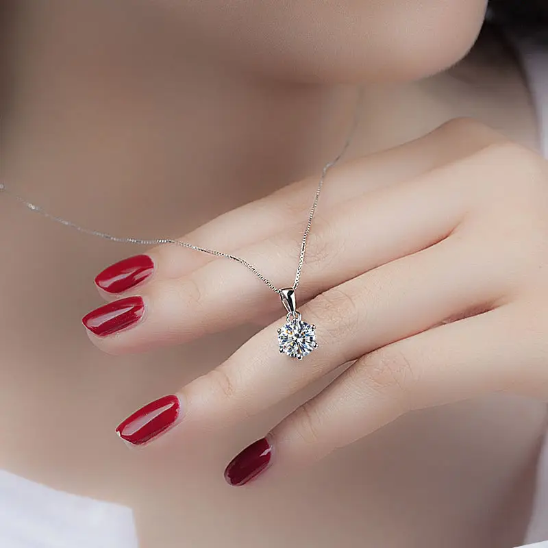 Aesthetic Charm Pendant Necklaces For Women Shine Zircon Choker Collar Chain On The Neck Jewellry Wedding Fashion Jewelry N426 image 2