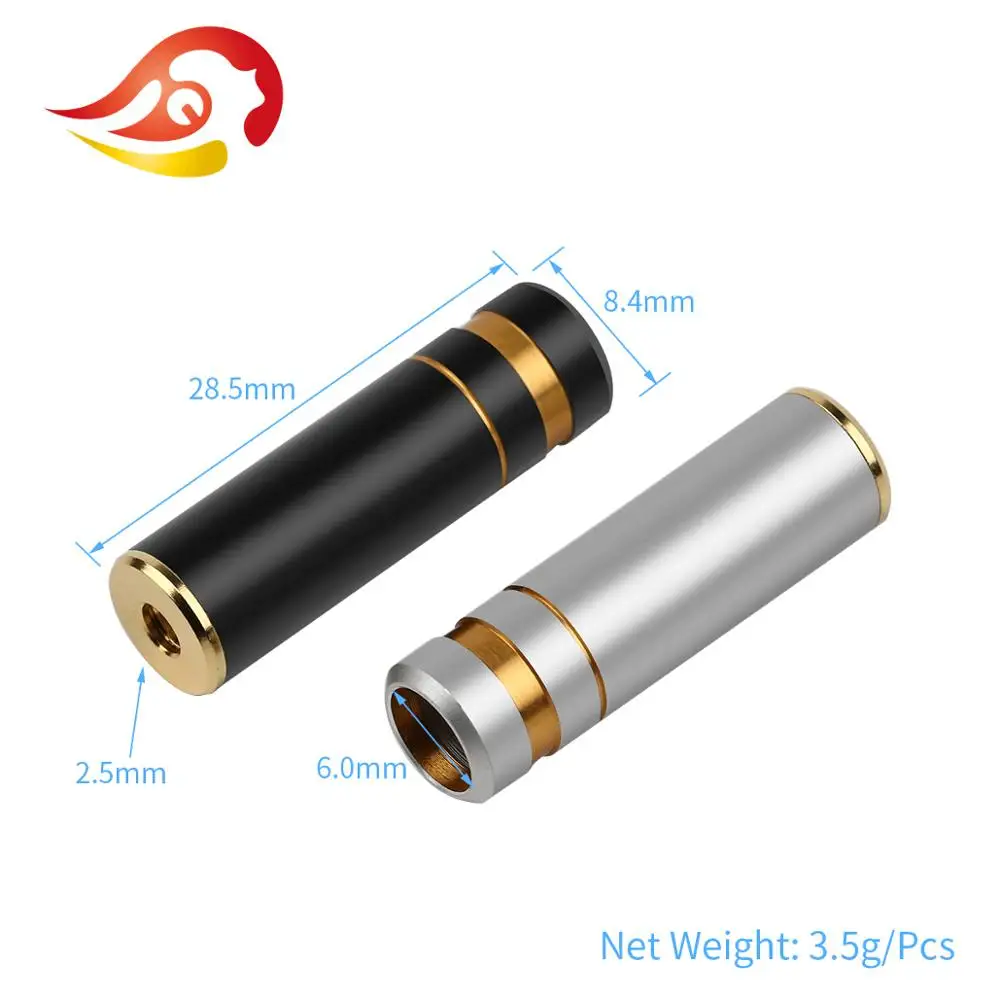 QYFANG Upgrade 2.5mm 4 Pole Balanced Stereo Earphone Female Jack 2.5 Audio Plug Headphone Metal Adapter DIY Mini Wire Connector