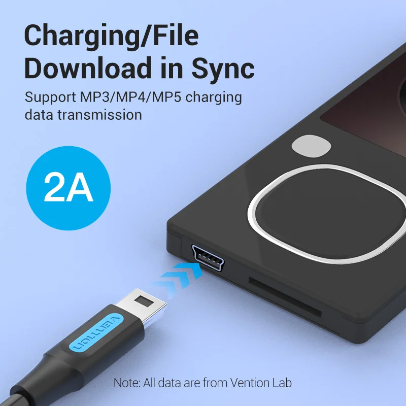 Vention kabel USB C do Mini USB typ C Adapter do aparatu cyfrowego MacBook proMP3 odtwarzacz HDD type-c do kabla Mini USB 1.5m 2m nowość