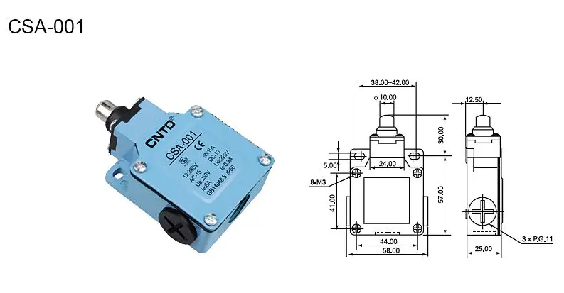 CNTD Limit switch Micro switch CSA-001 CSA-003 CSA-012 CSA-031 CSA-021 CSA-061 CSA-071 Waterproof Motion Sensor CSA-081 CSA-041