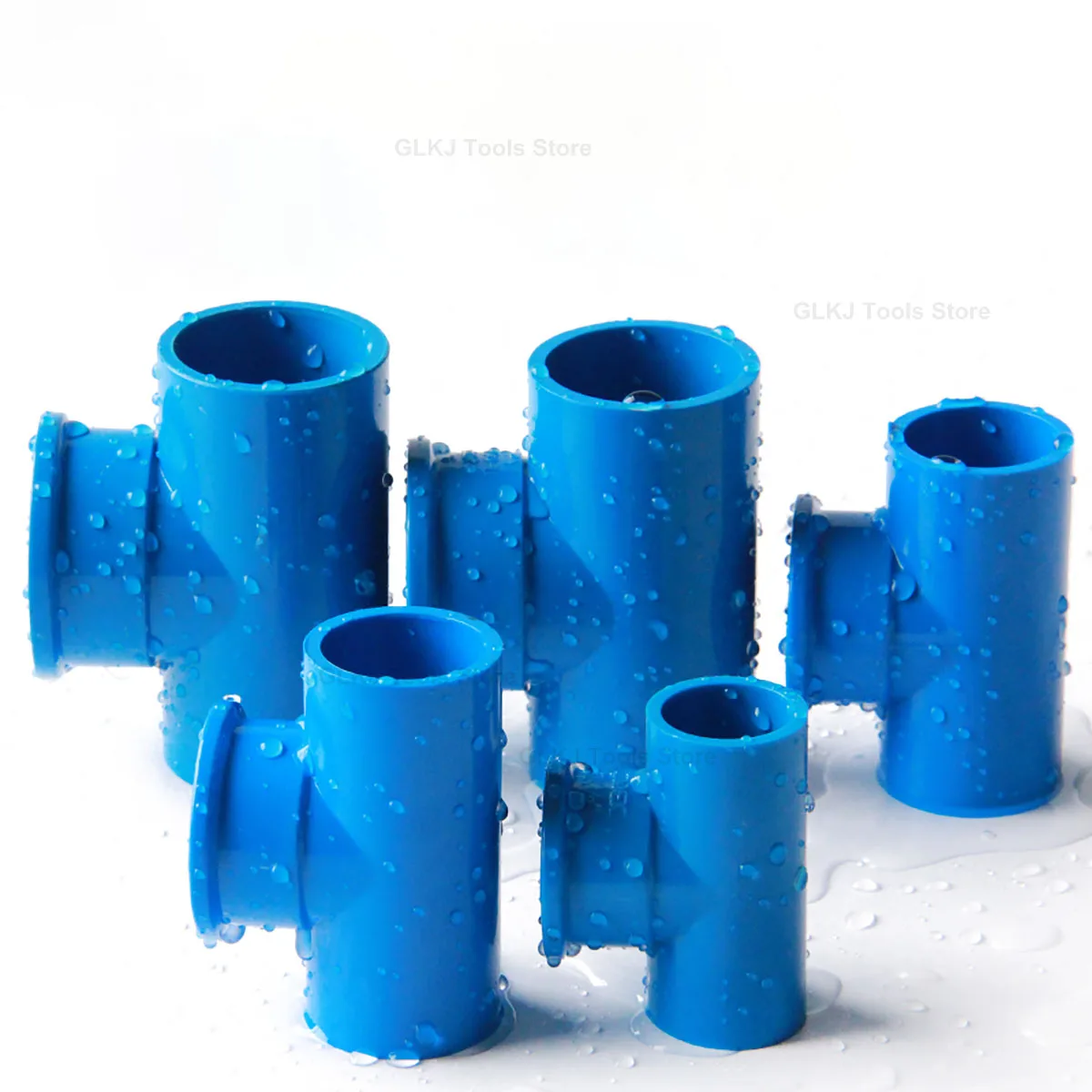 2 pezzi 1/2 "3/4" 1 "PVC filetto femmina connettore a 3 vie connettore irrigazione giardino acquario adattatore per tubo serbatoio di pesce