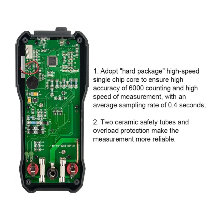 FY76 Digital Multimeter 5999 Counts Backlight Auto Range AC/DC Voltage Meter Ohm Transistor Testers Multi Meter LB88