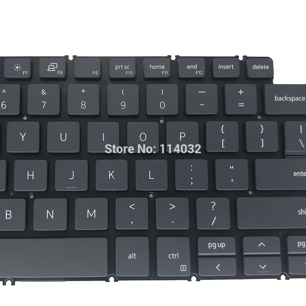 Imagem -02 - Teclado de Laptop Original para Dell Inspiron 14 7000 7490 ui Inglês Preto Luz de Fundo Prata 08gh4p 0202pyg9