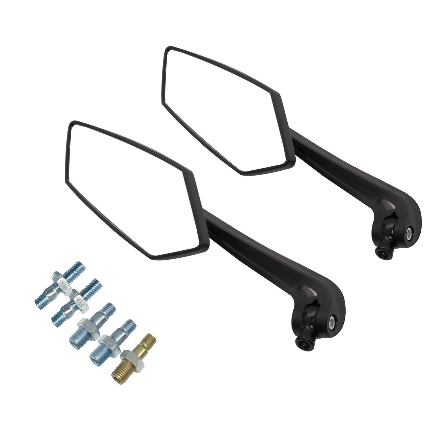Universial 8mm 10mm ABS Plastic Rearview Mirrors Rotatable Side Mirrors Rear View Mirrors Motorcycle Accessories