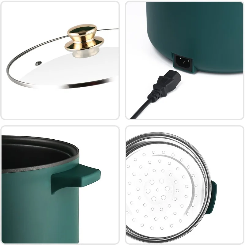 Бытовая электрическая сковорода 220 В с антипригарным покрытием, портативная мультиварка, простота в эксплуатации