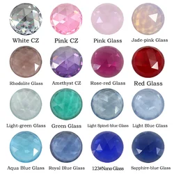 8MM Round Shape 5A Quality Various Color Cubic Zirconia /Glass Bead Stones Cut Loose CZ Synthetic Glass Gemstone