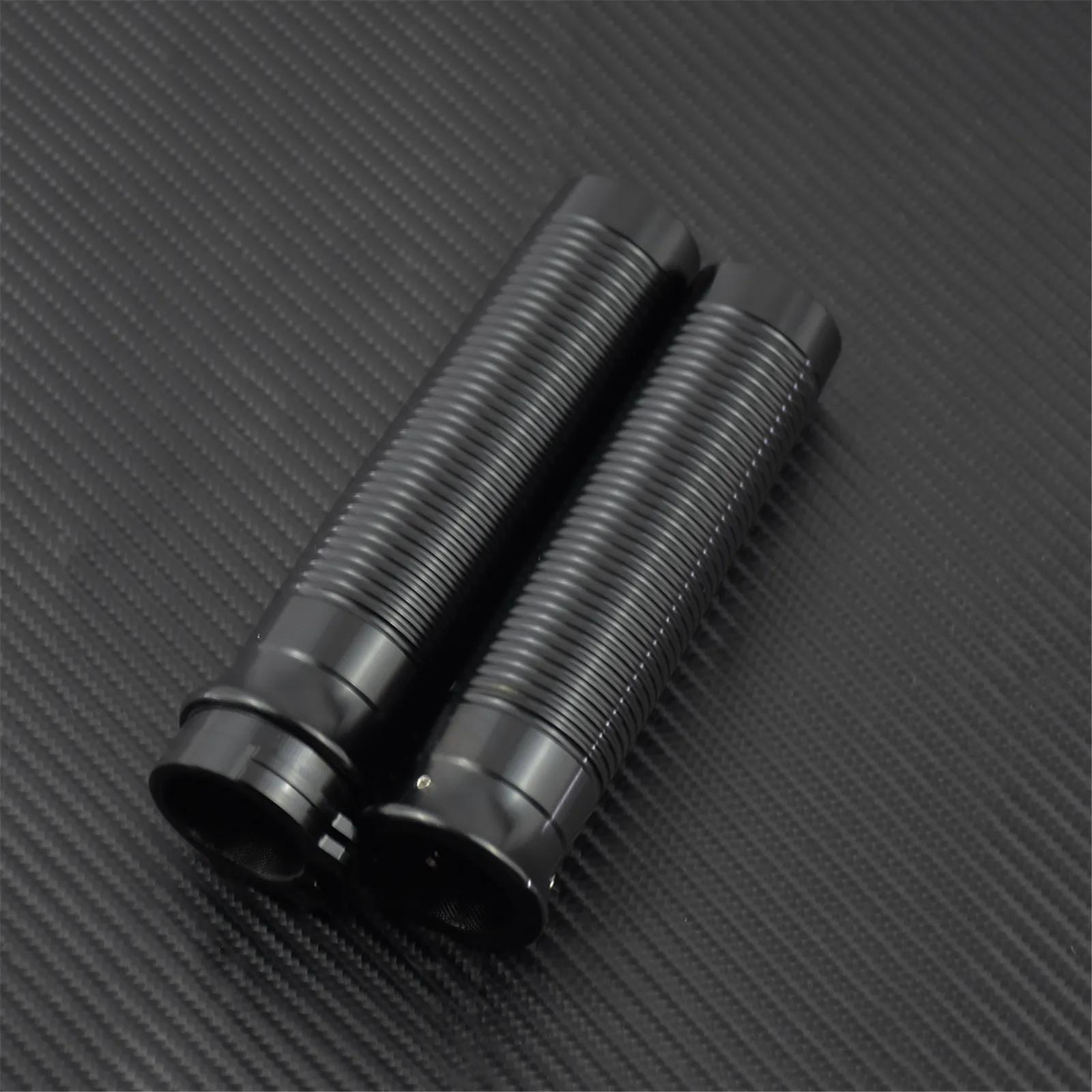 Motorcycle 1\'\' 25mmAluminum Handlebar Hand Grips Black/Chrome For Harley Chopper Bobber Sportster 883 Dyna Softail Street Bob