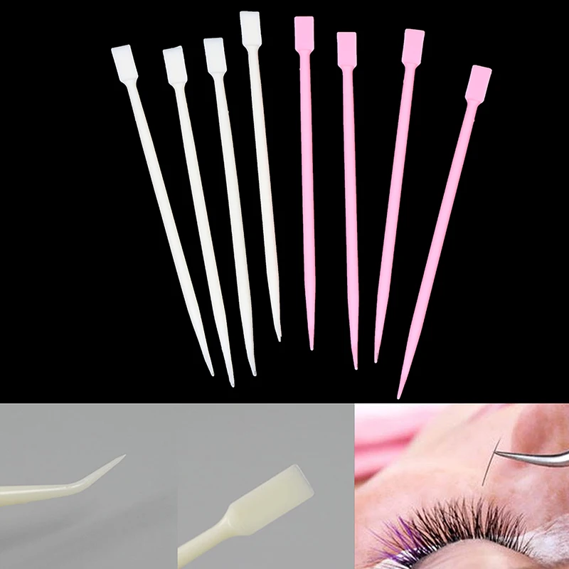 20pcs Plastic Eyelash Perm Lifting Eyelashes Tool Clean Up Rods Beauty Makeup Lamination Eyelashes Separating Tool