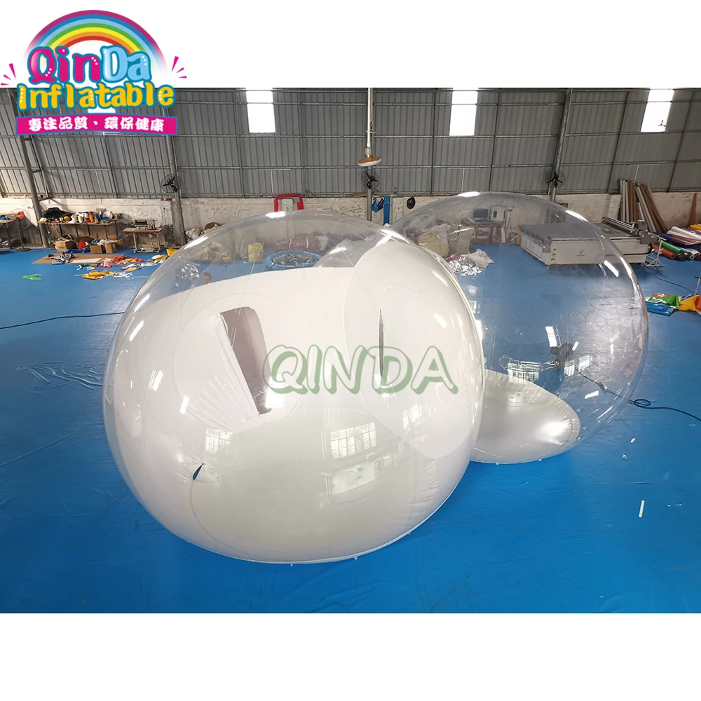 Couples Double Rooms Hotels Inflatable Camping Bubble Lodge Tent Bubble House With Tunnel