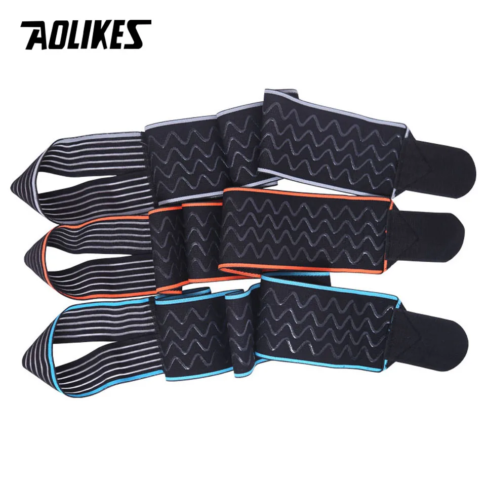 AOLIKES 1PC Silicone bandage Ankle Support Strap Basketball Football Professional Adjustable Ankle Sleeve Protection Ankle Brace