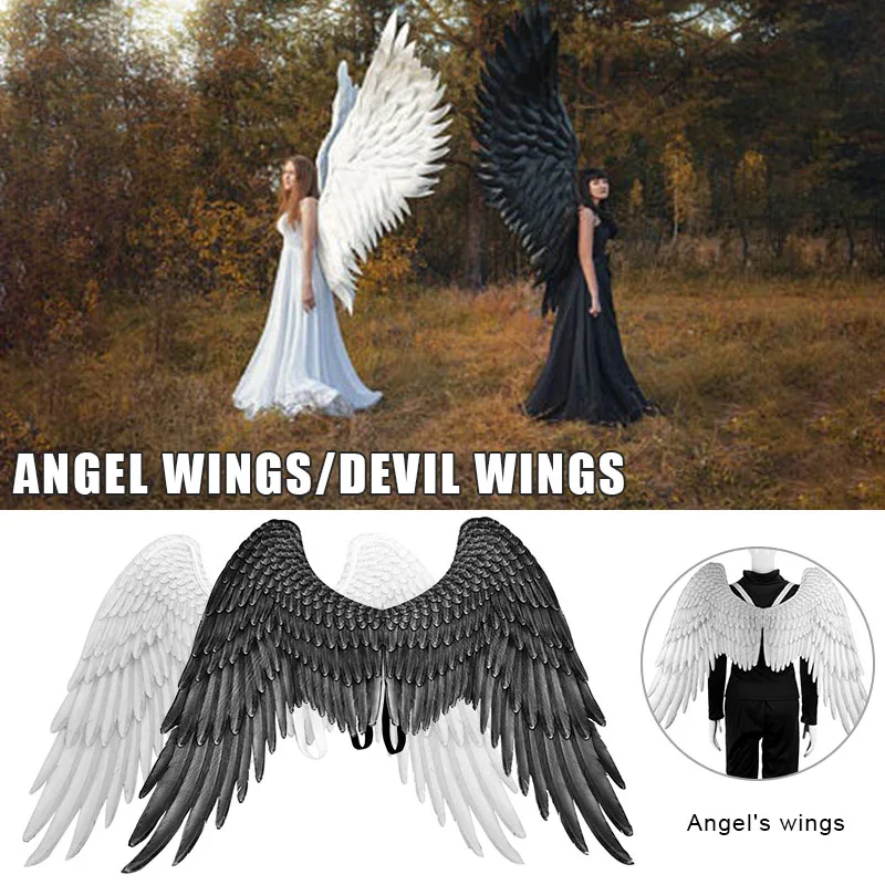 Halloween 3D Angel Devil Big Wing Carnival Party Performance Prop for Men Women XIN-Shipping