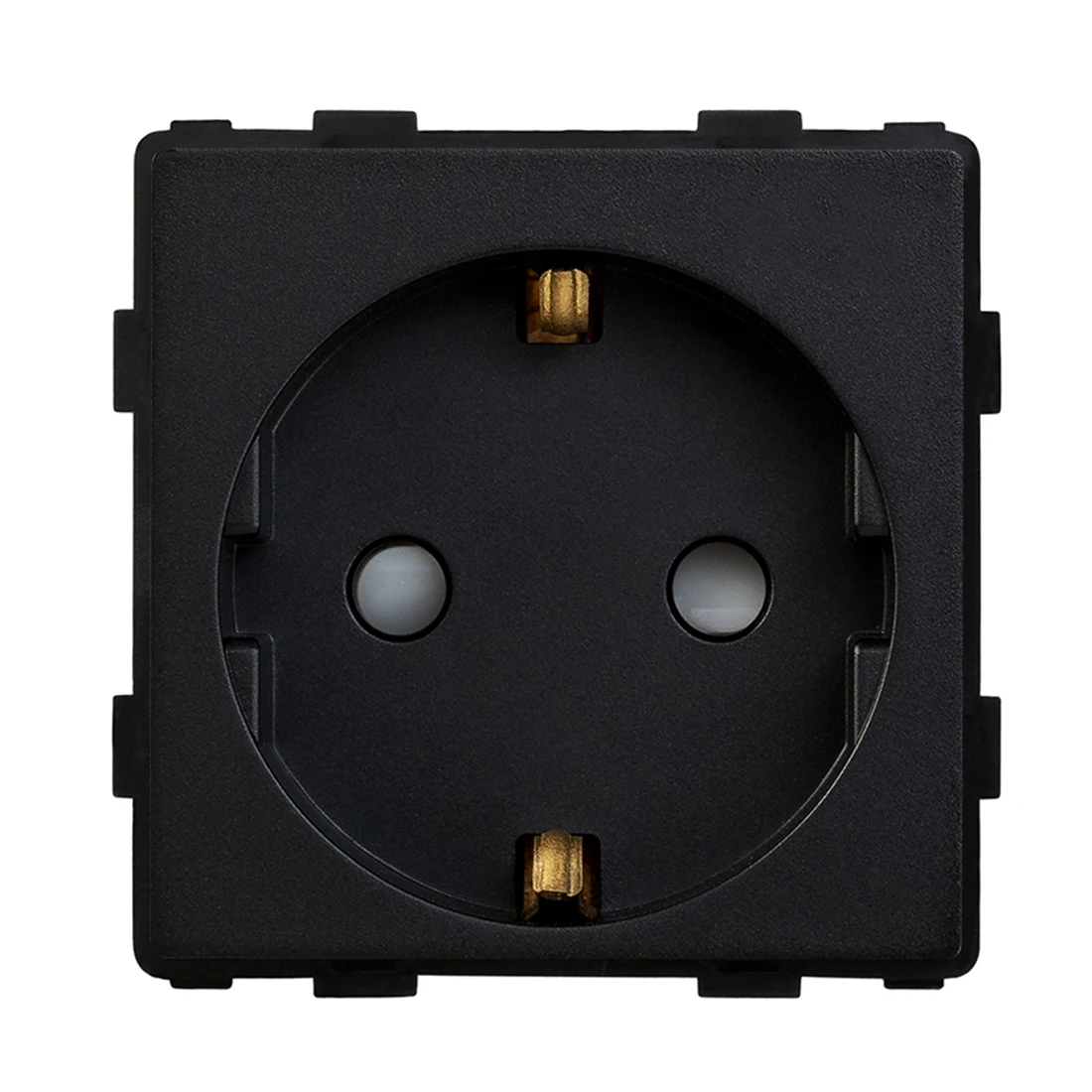 BSEED EU Standaard Enkele Stopcontact Dubbele Stekkers Met Wit Zwart Kristallen Glazen Paneel Triple Outlets 16A 110 V-250 V