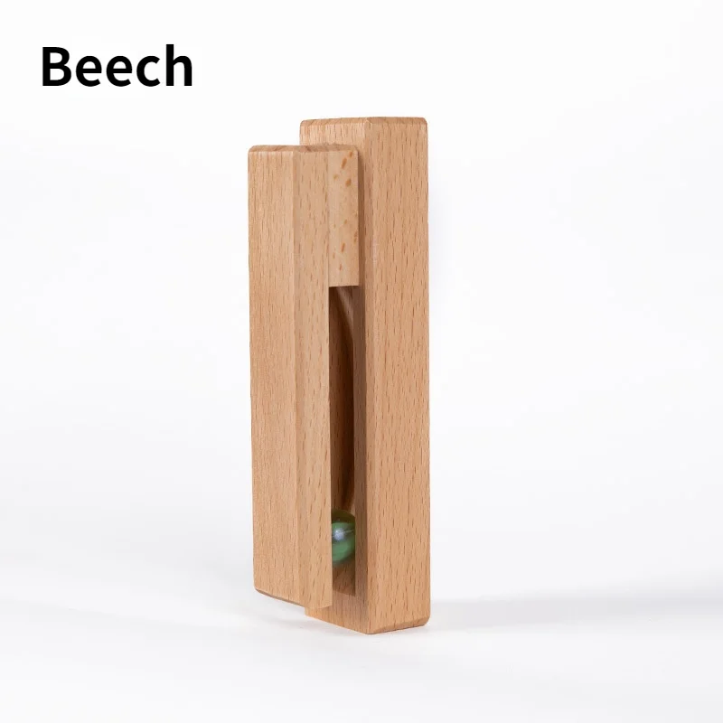 Nordic Walnut Beech Towel Hook Strong Viscose Wall Hanging Door Wooden Creativity Hook Free Punching Bathroom Home Hotel Storage