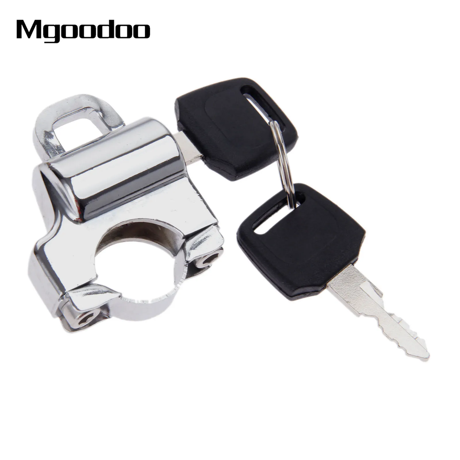 

Mgoodoo Universal Motorcycle Helmet Lock 22mm Handlebars Helmet Security Lock with 2 Keys Motor 7/8"22mm Handlebars