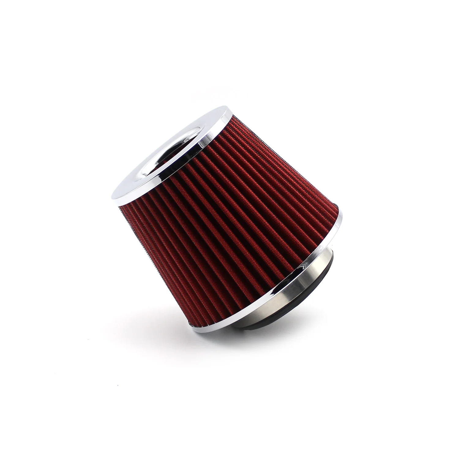 Car High Flow Air Filter Cold Air Intake Universal Filters with 90 80 76 70 63MM Adapters for Sport Racing Car Engine