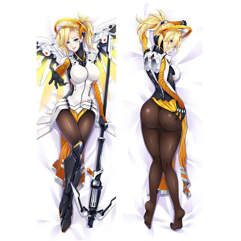 Anime Overwatches Pillow Case OW Dva Genji Hanzo Junkrat Reaper Pillow Cover Double-sided Bedding Body Hugging Pillowcase Gifts