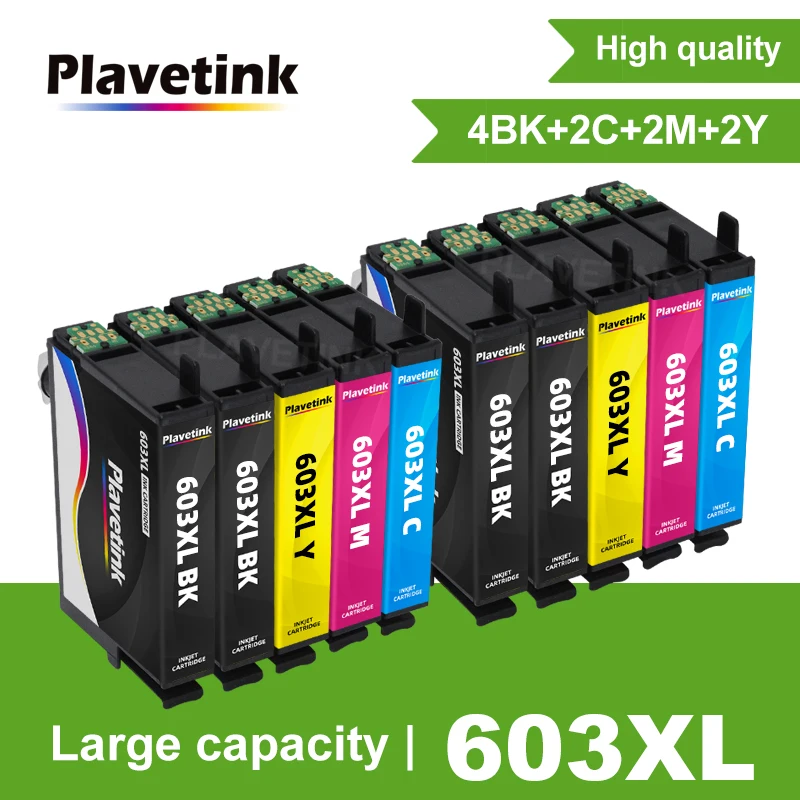 Plavetink 603XL E-603 T603 Ink Cartridge Compatible For Epson 603 XL  XP-4100 XP-4105 XP-3105 WorkForce 2810DWF 2850DWF 2835D