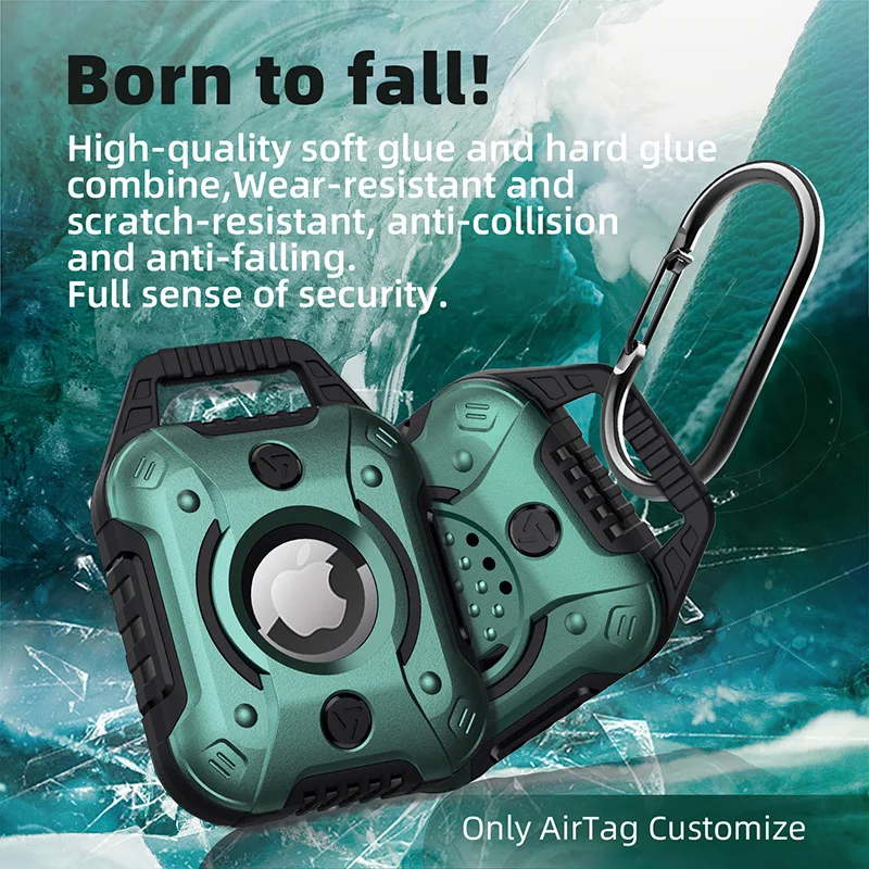 Оригинальный чехол для Airtag из ТПУ, противоударный чехол для Apple AirTag, чехол для брелока с трекером местоположения, с защитой от потери
