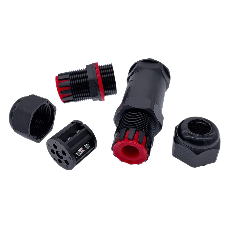 High current waterproof connector IP68 street lamp outdoor rainproof cable plug 2pin 3pin 4Pin 5pin connectors image 4