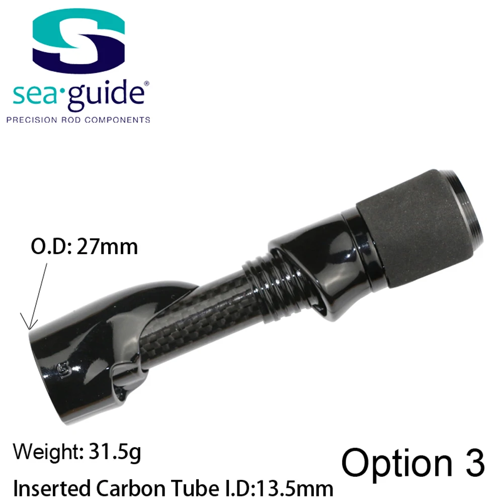 SeaGuide 1Set Size 16 2A Cork EVA Aluminium Trim Hood Spinning Casting Reel Seat Set DIY Rod Building Component Repair Accessory